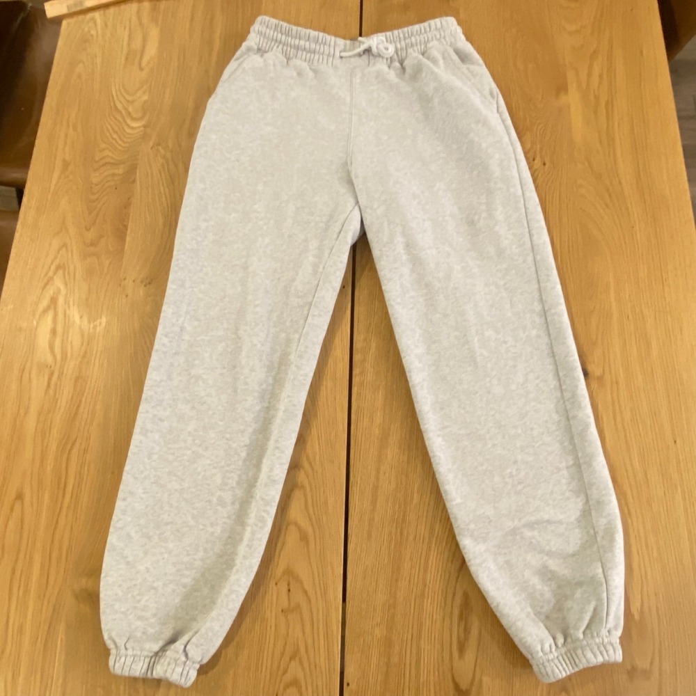 Abercrombie Women's Essential Fleece Jogger Sweatpants‎ Size S Gray 147F0356
